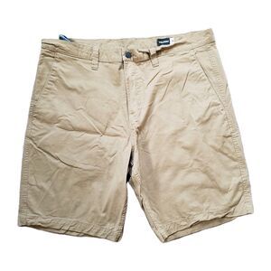 Volcom Skateboarding Stretch Comfort Size 38 Mens Brown Lightweight Chino Shorts